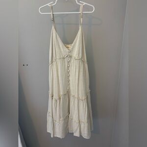 Elegant Cream Maxi Dress WORN ONCE